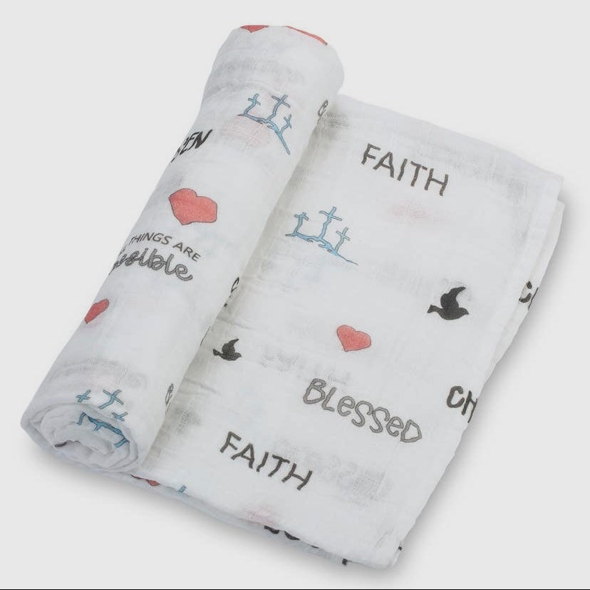 Muslin swaddle blanket discount size