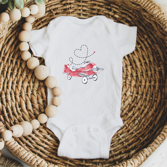 Love is in the Air-Infant Jersey Valentine’s Day Bodysuit