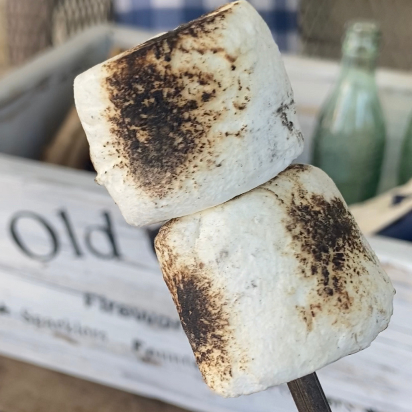 Double Stacked Toasted Marshmallows on Stick