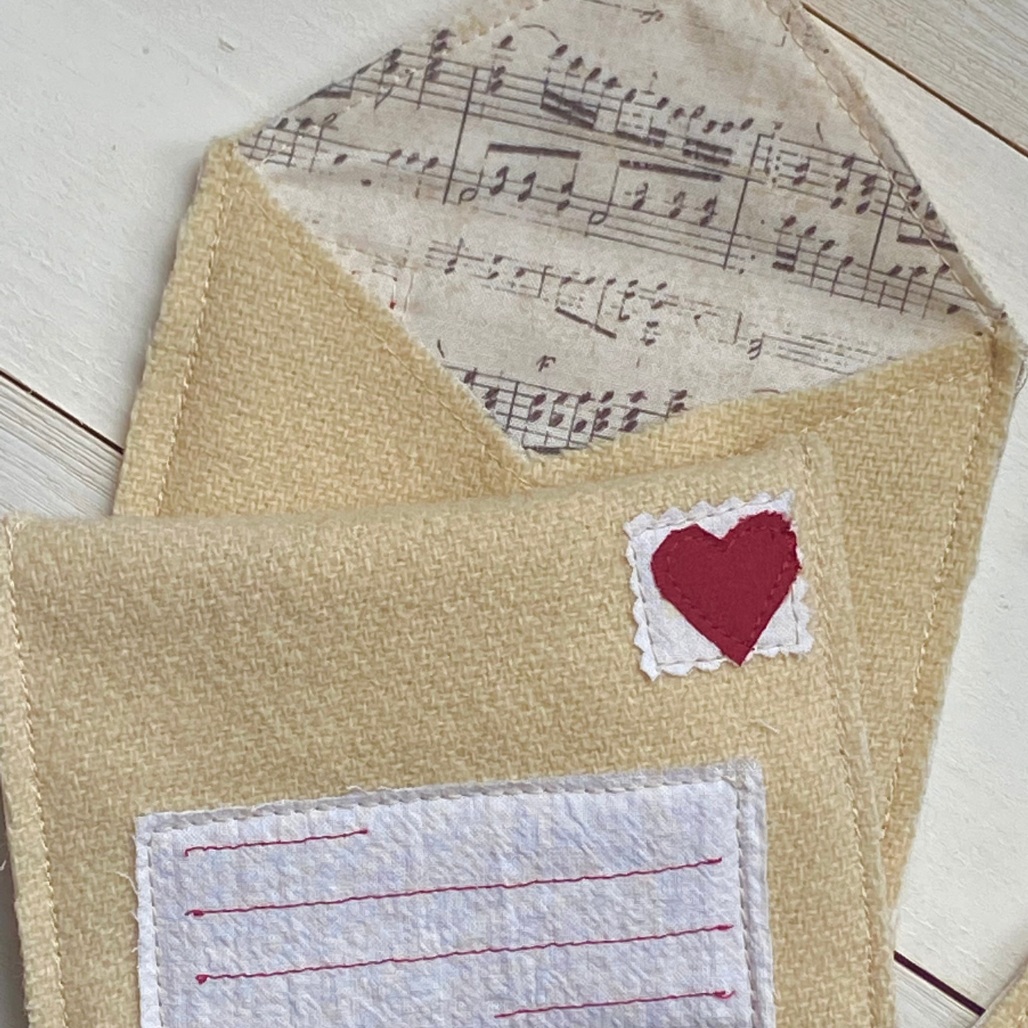 Fabric Keepsake Valentine Envelope