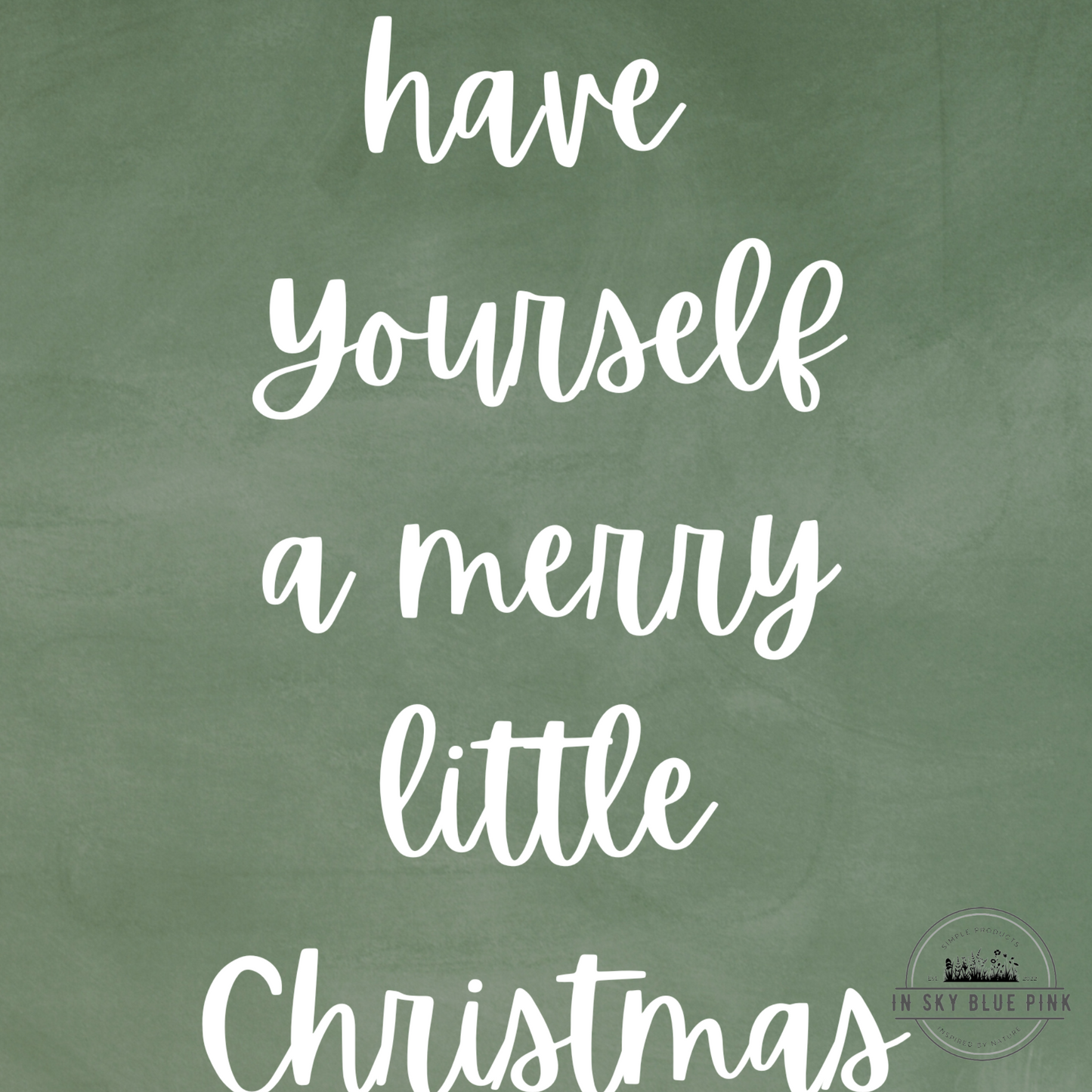 “Merry Little Christmas” Chalkboard Holiday Prints & Rustic Reclaimed Barn Wood 8 x 10 Frame