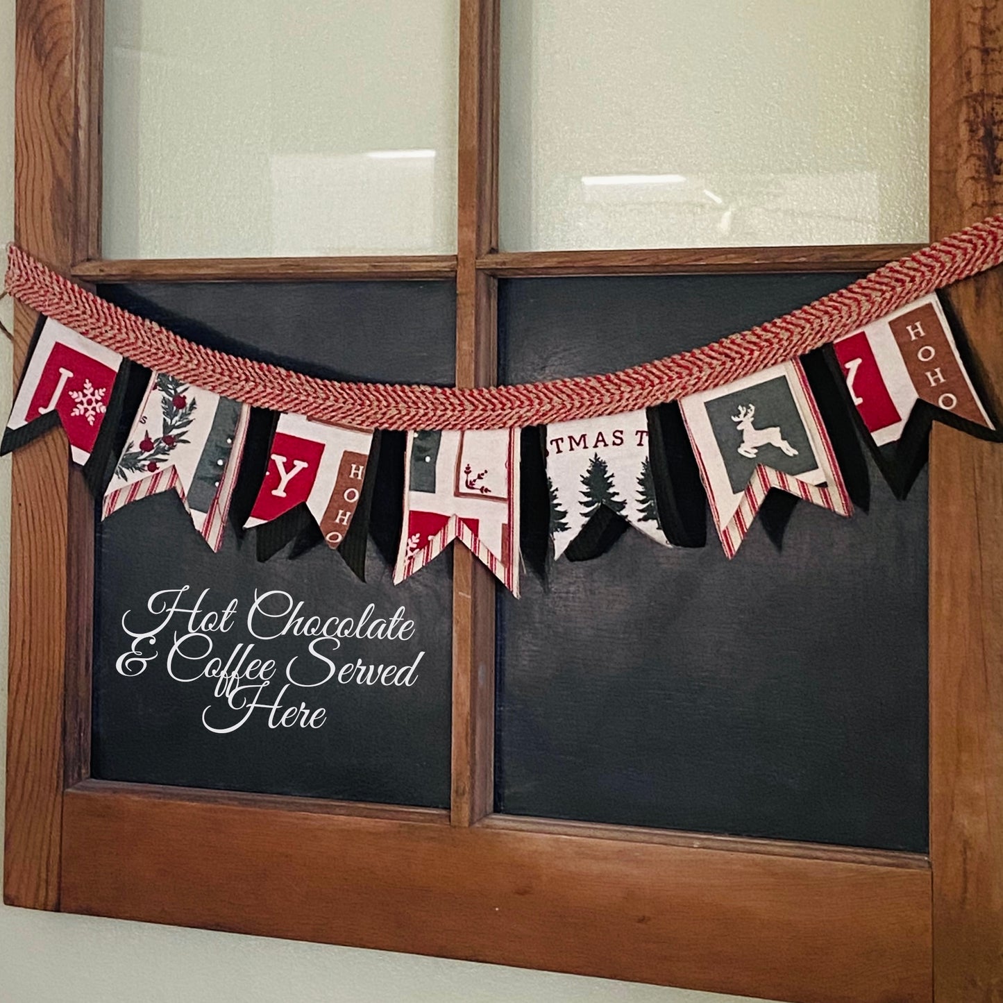 Mini Holiday Banner perfect for Hot Cocoa and Coffee Bars-2.5 feet