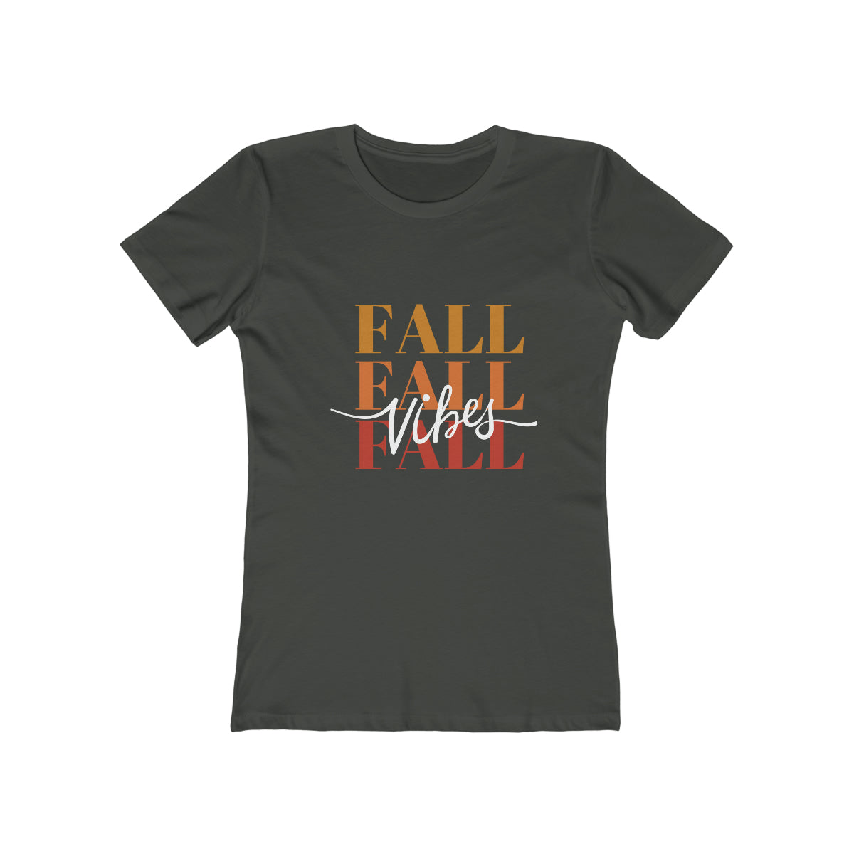 Women's "Fall Vibes" Ombre Graphic Tee for Fall. Ombre, Boyfriend Style Tee