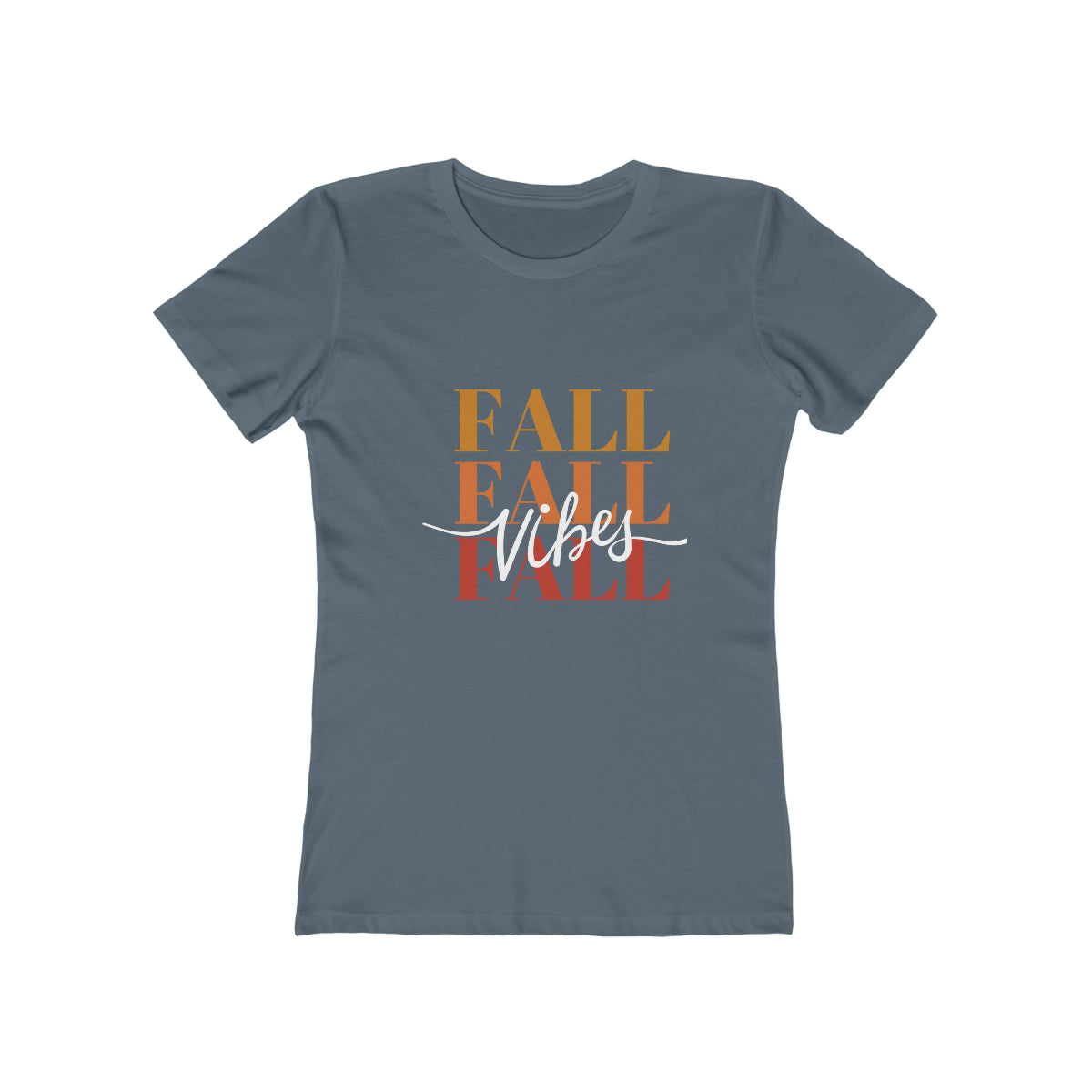 Women's "Fall Vibes" Ombre Graphic Tee for Fall. Ombre, Boyfriend Style Tee