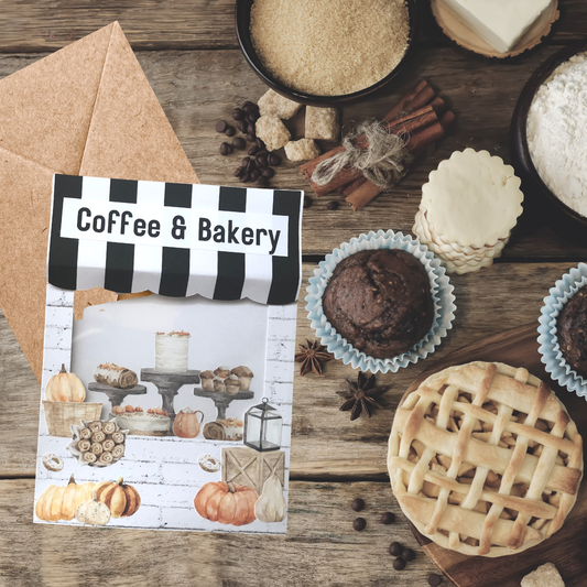 Fall Bakery Card Kit - Fun DIY Fall Craft for Kids 5 and Up | Character-Building Activity