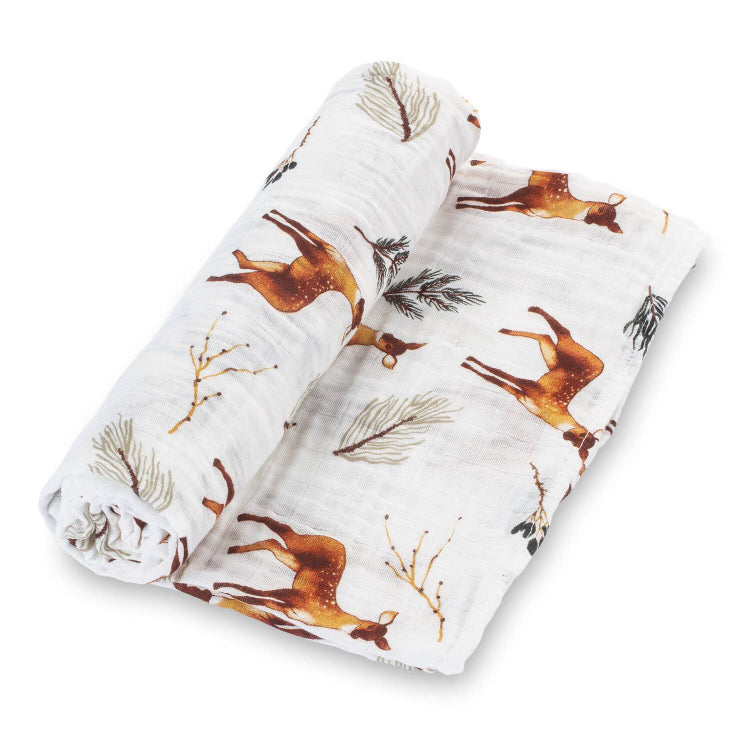 Woodland Theme-Deer Muslim Swaddling Blanket